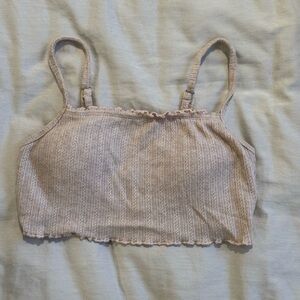 Gilly Hicks Ribbed Knit Bandeau - Cream